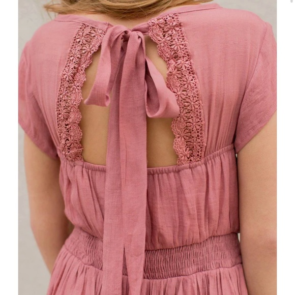 Joyfolie Briley Dress Dusty Rose Sz 6 - Picture 2 of 13